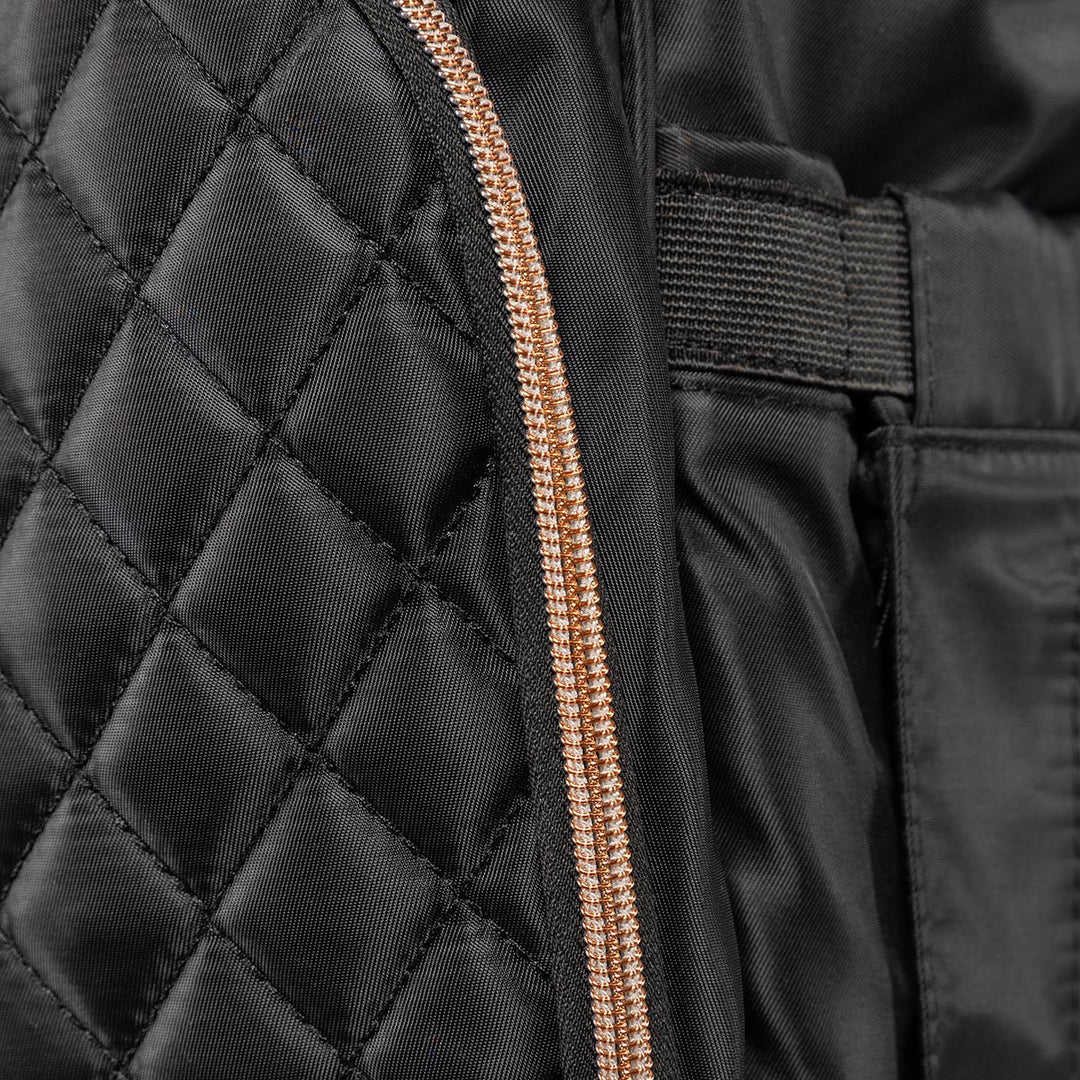 Claudia Dean Pro Bag 2.0 Black Backpack - Rose Gold Details
