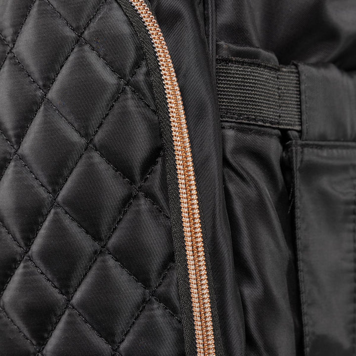 Claudia Dean Pro Bag 2.0 Black Backpack - Rose Gold Details