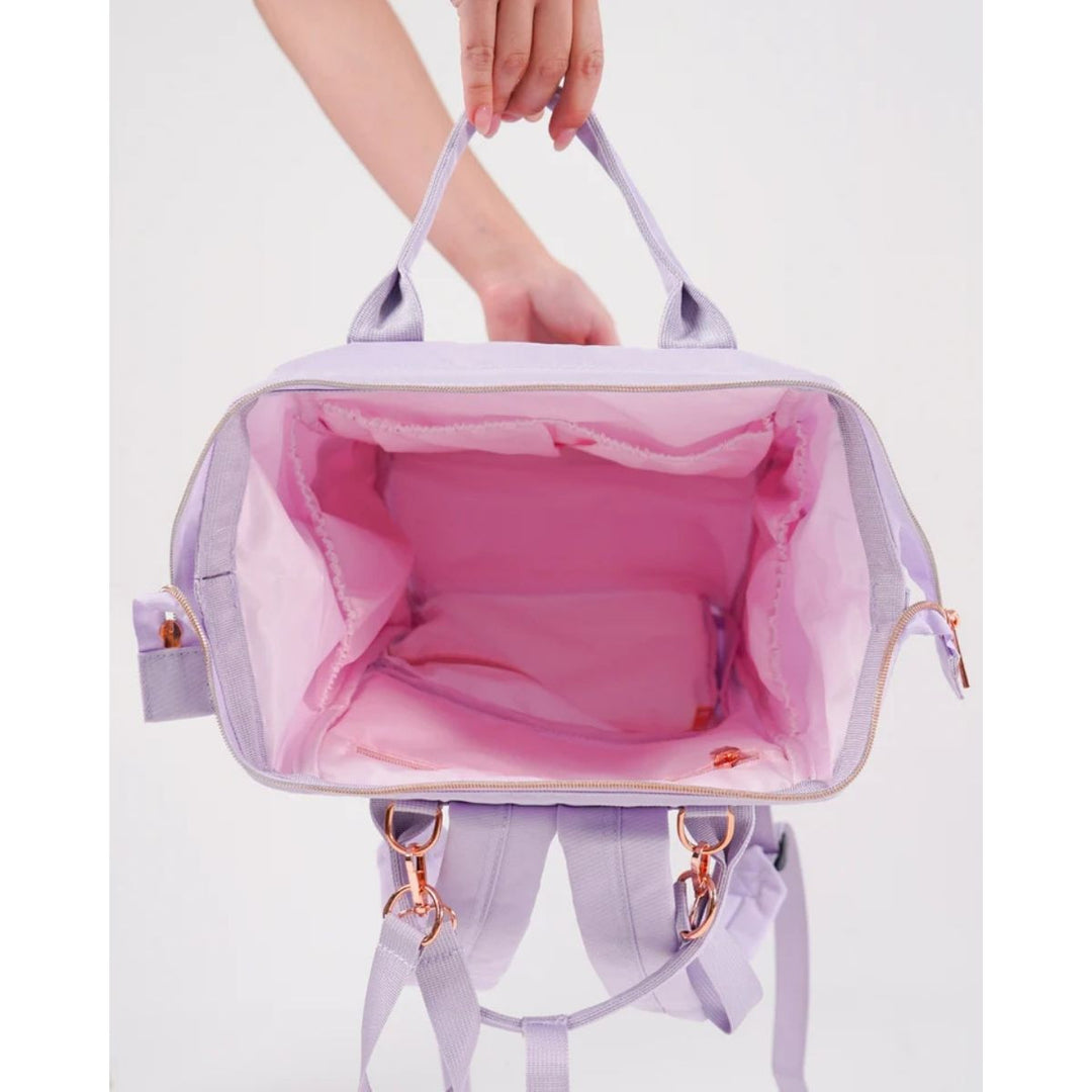 Claudia Dean Pro Bag 2.0 Lilac Multi Compartment Backpack