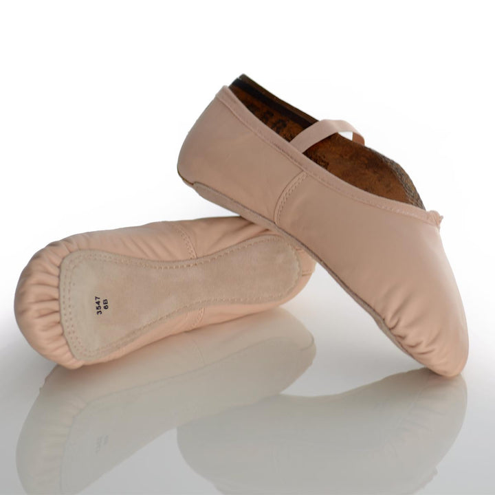 Dance Direct Womens Leather Full Sole Ballet Shoe