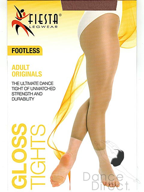 Fiesta Legwear Original Shimmer Gloss Footless Tights Adults