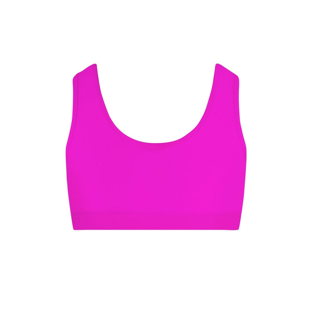 Energetiks Ava Crop Top Children Sizes Hot Pink &amp; Black