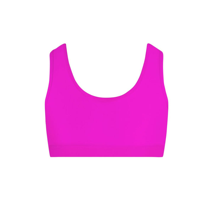 Energetiks Ava Crop Top Children Sizes Hot Pink &amp; Black