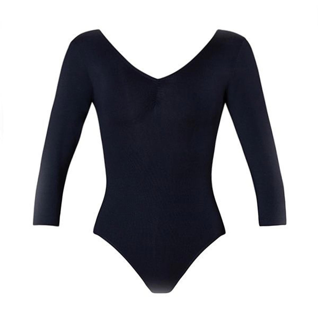 Energetiks Mara V Neck 3/4 Sleeve Ballet Leotard Adult Sizes