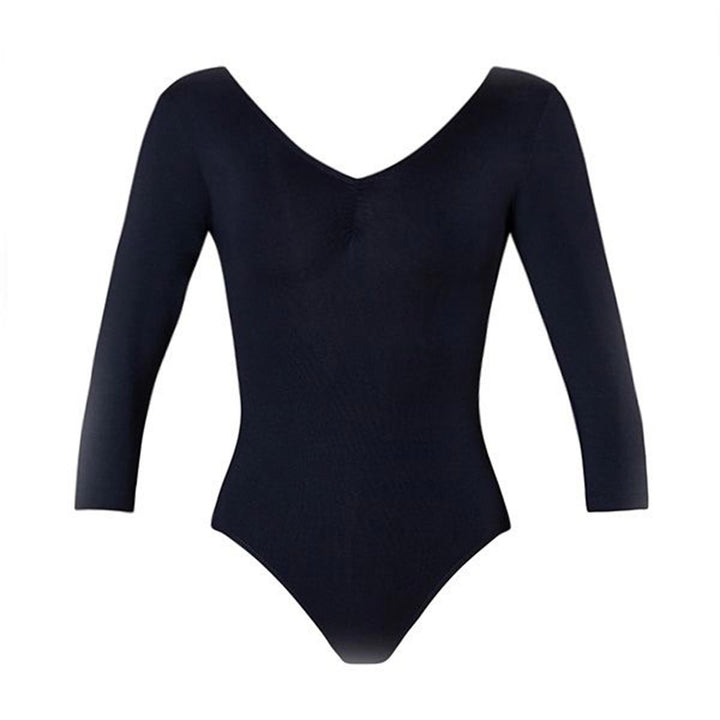 Energetiks Mara V Neck 3/4 Sleeve Ballet Leotard Adult Sizes
