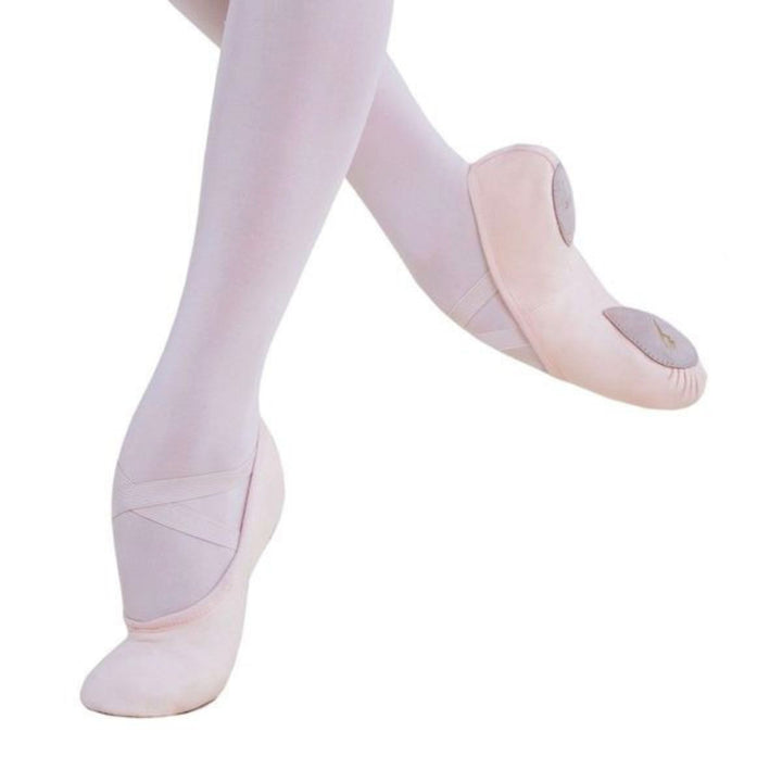 Energetiks Pink Canvas Split Sole Ballet Shoes Adult Sizing