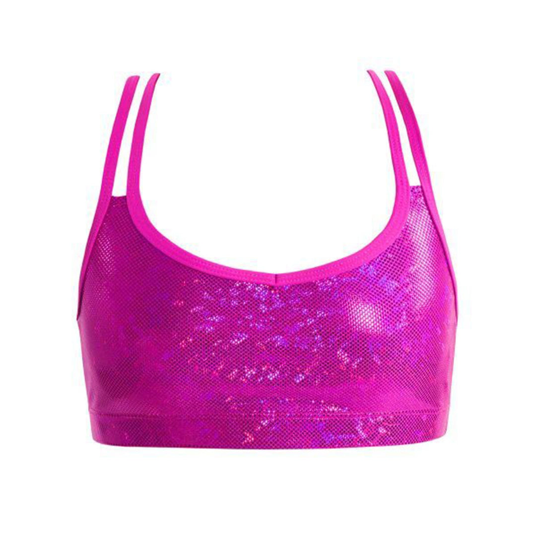 Energetiks Gymnastics Roxy Cross Back Crop Top Adult Sizes