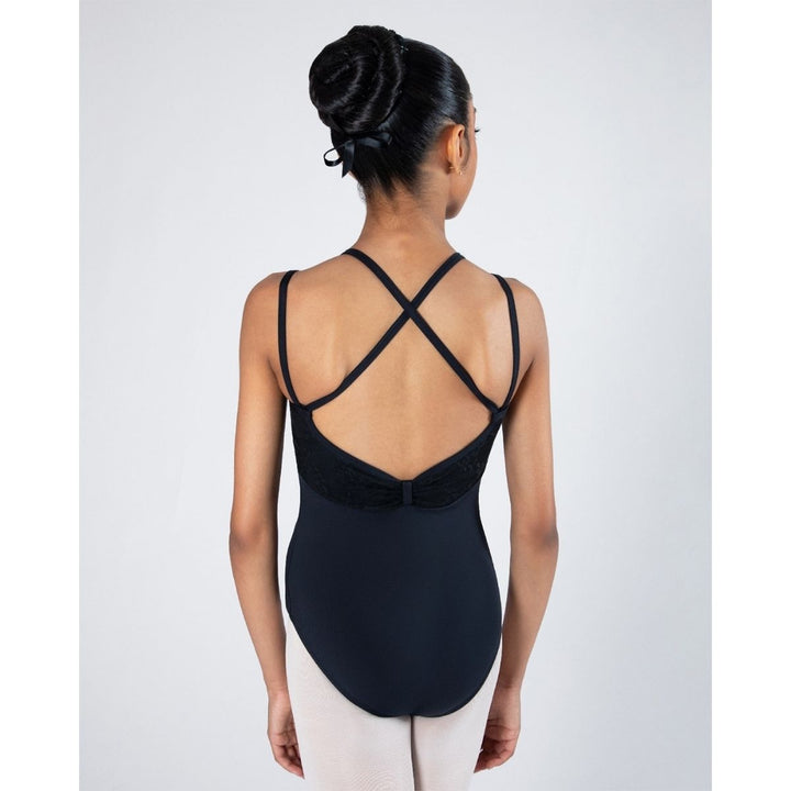 Energetiks Julie Lace Camisole X-Back Leotard Children Sizes