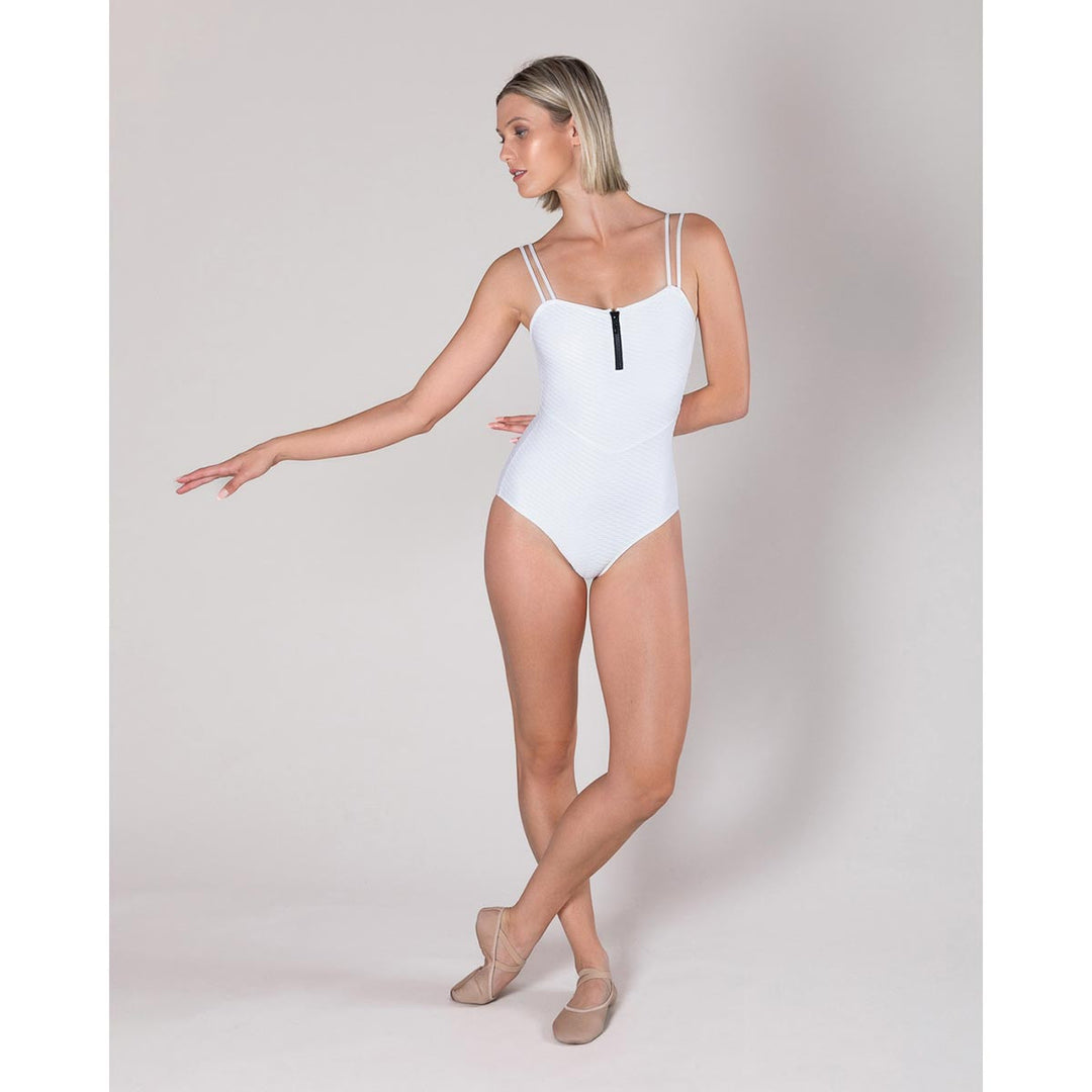 Energetiks Kara Zip Camisole Leotard Jacquard Adult Sizes