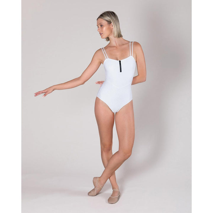 Energetiks Kara Zip Camisole Leotard Jacquard Adult Sizes