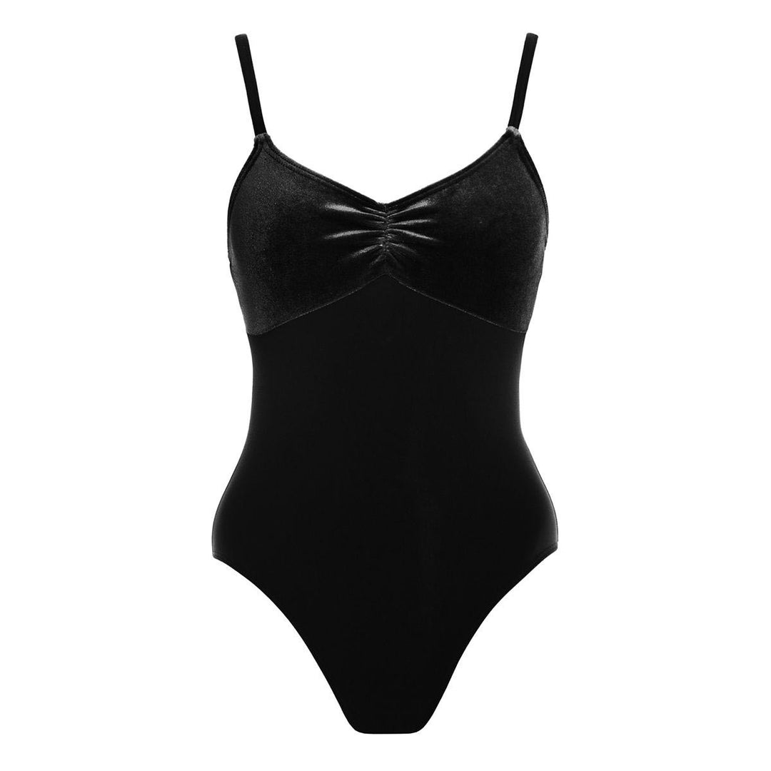 Energetiks Giselle Womens Velvet Panel Camilsole Leotard