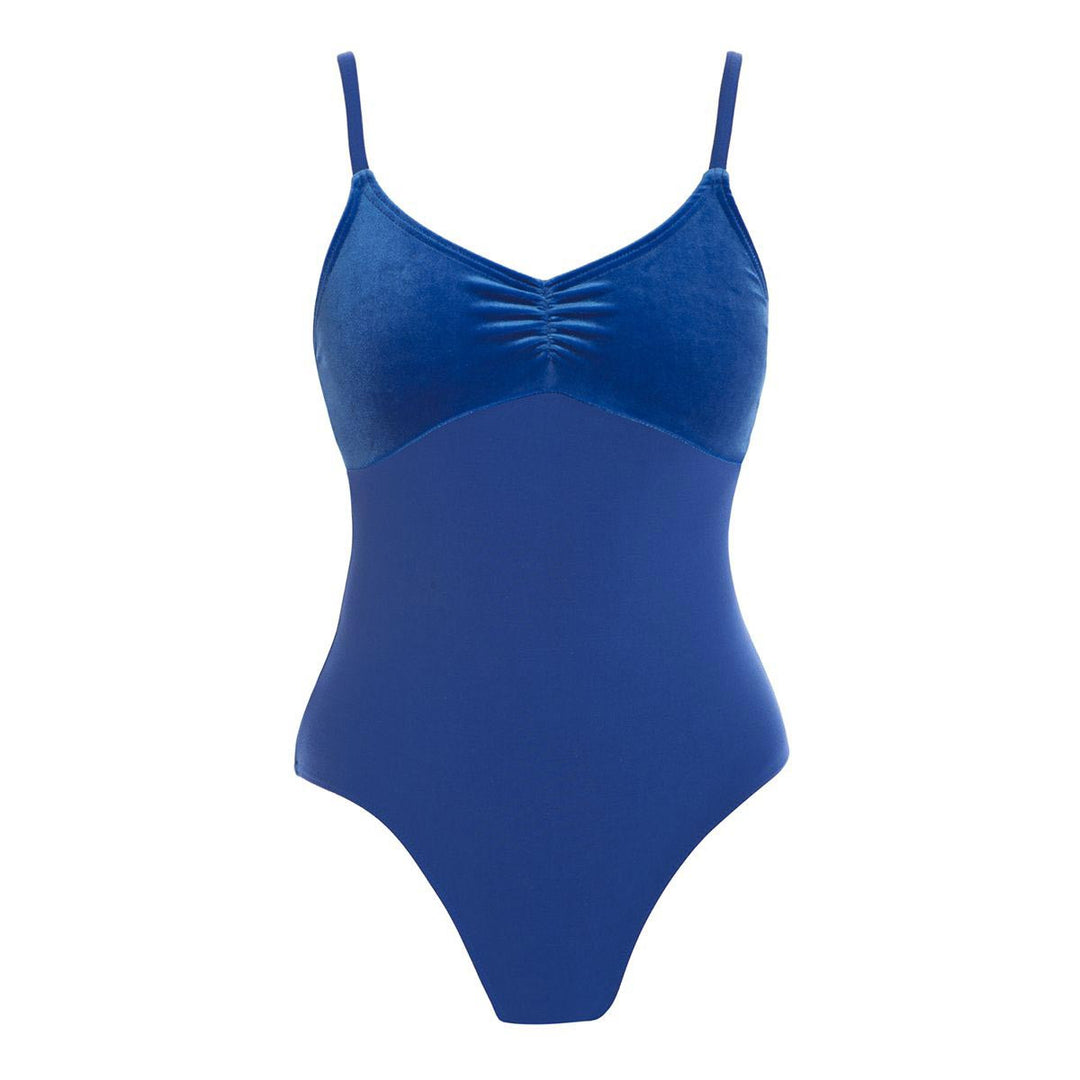 Energetiks Giselle Womens Velvet Panel Camilsole Leotard