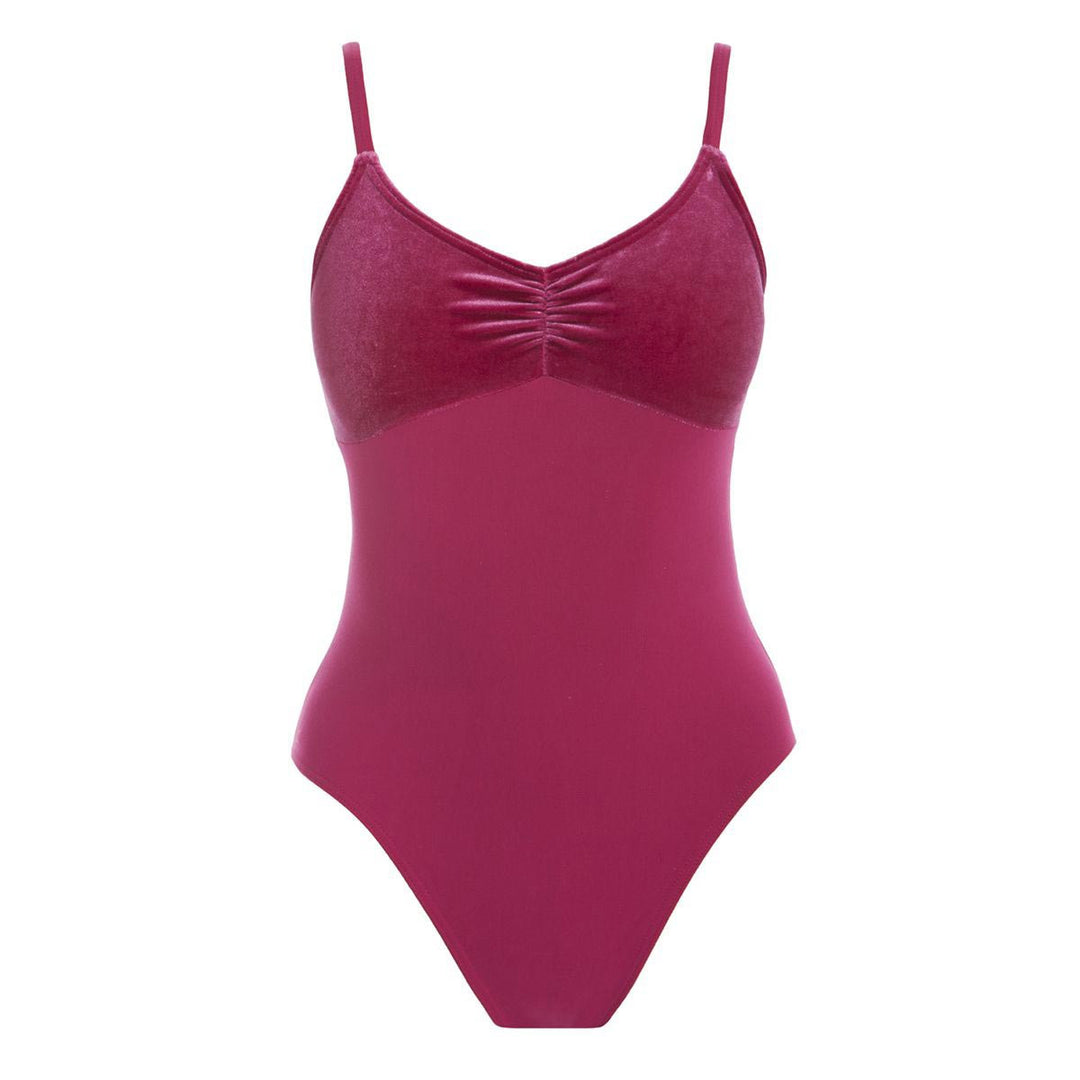 Energetiks Giselle Womens Velvet Panel Camilsole Leotard