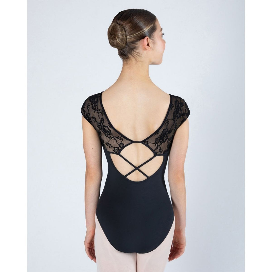 Energetiks Mila Cross-Back Lace Cap Sleeve Leotard - Adults