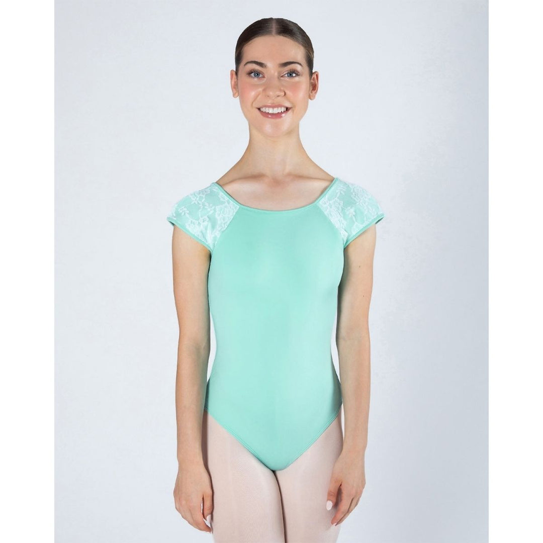 Energetiks Mila Cross-Back Lace Cap Sleeve Leotard - Adults