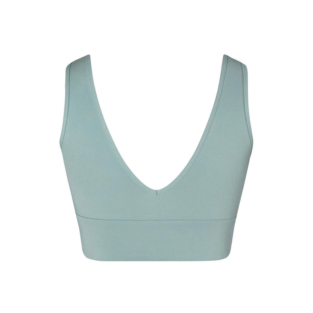 Energetiks Natalie High Neck V Back Crop Top Adult Sizes