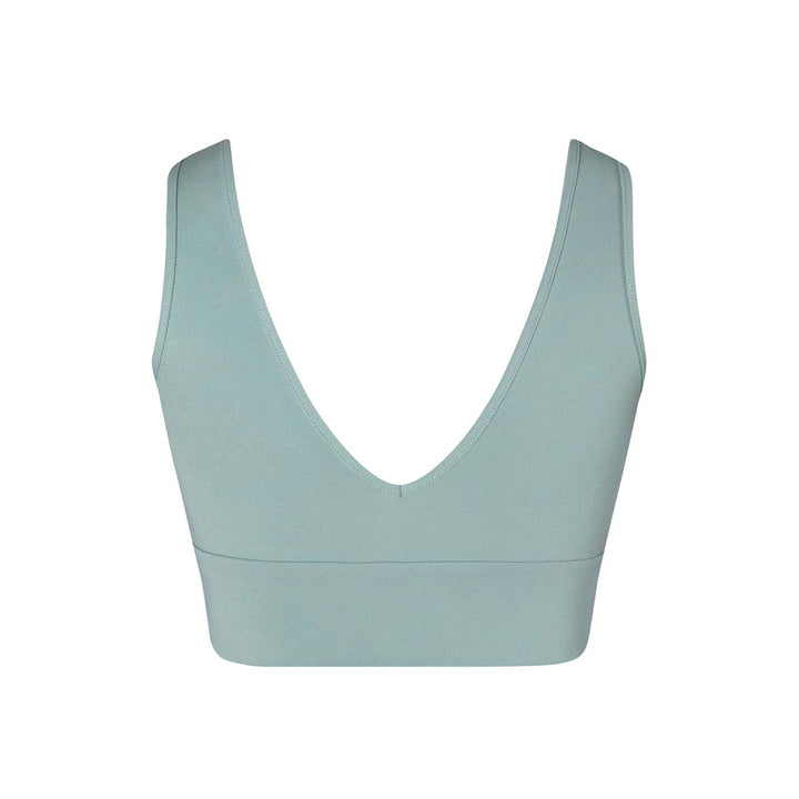 Energetiks Natalie High Neck V Back Crop Top Adult Sizes