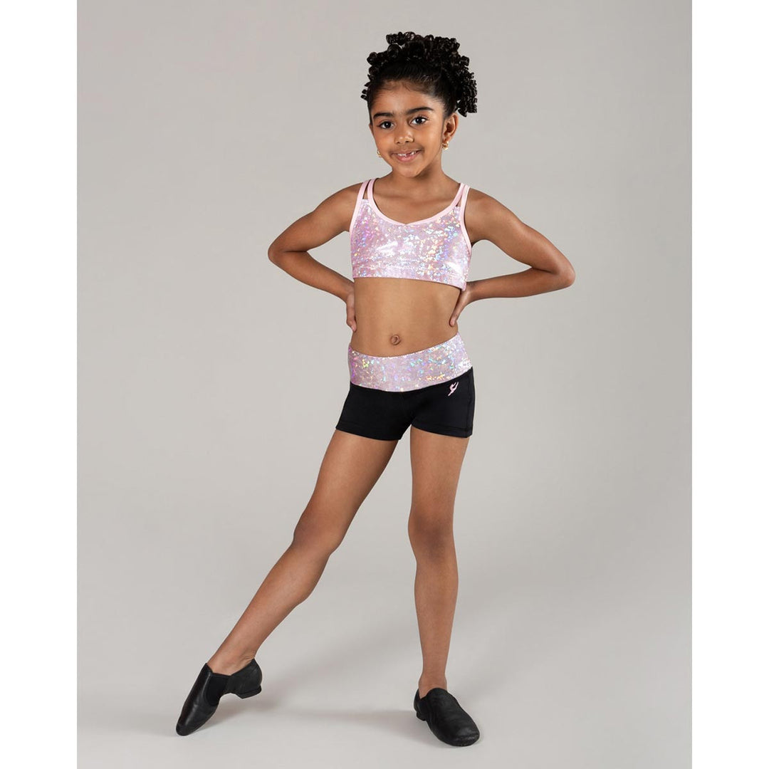 Energetiks Gymnastic Roxy Cross Back Crop Top Children Size