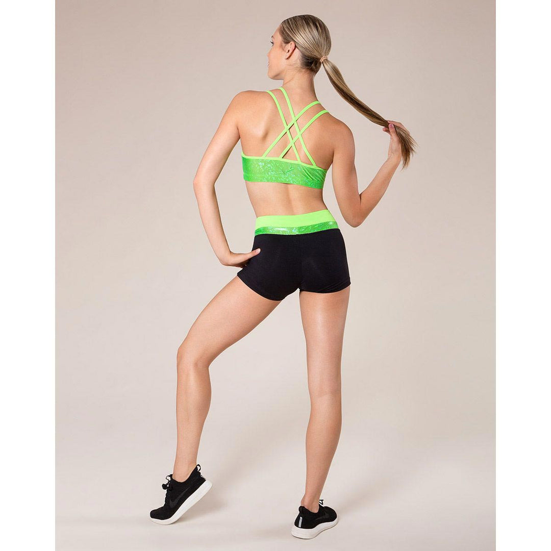 Energetiks Gymnastics Roxy Cross Back Crop Top Adult Sizes