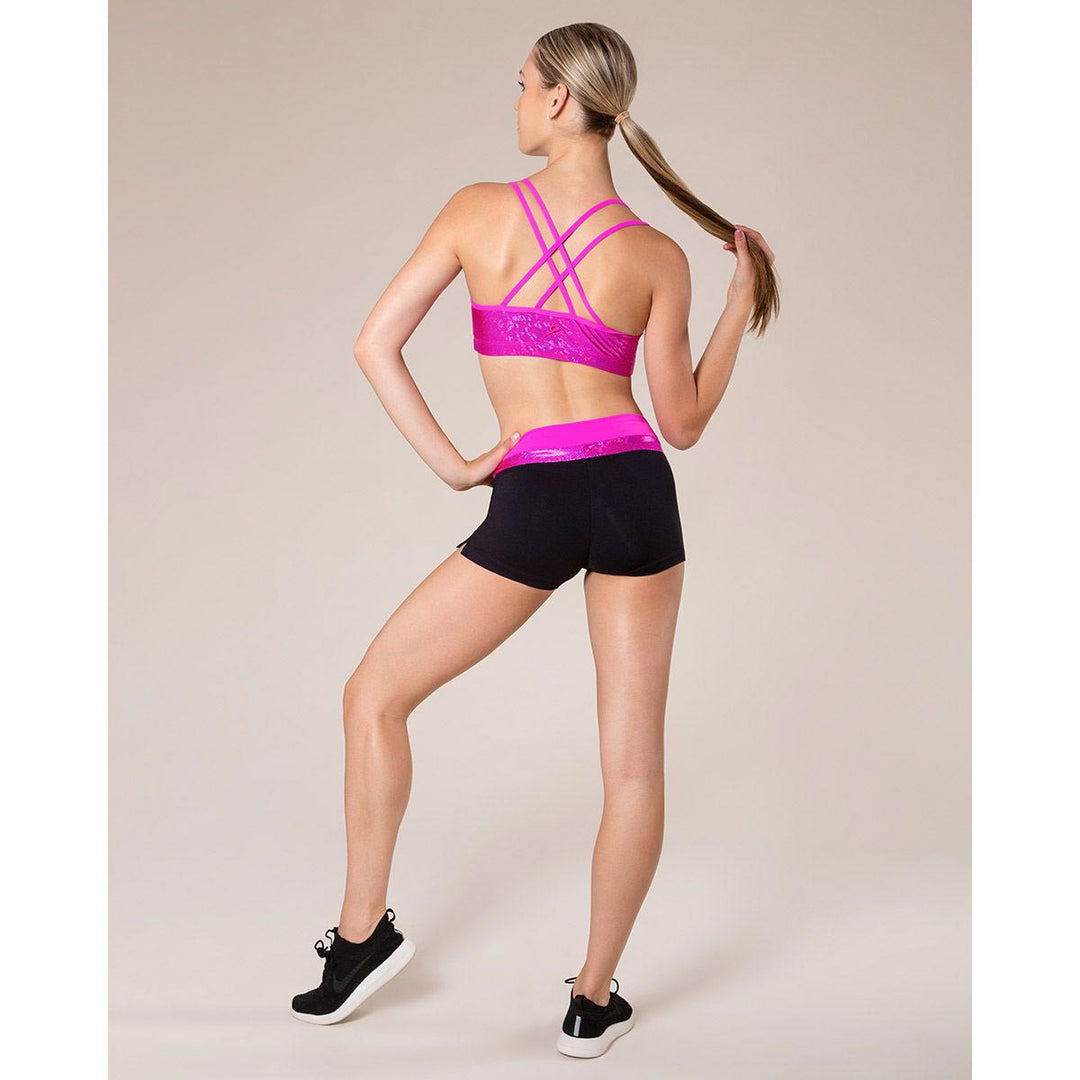 Energetiks Gymnastics Roxy Cross Back Crop Top Adult Sizes