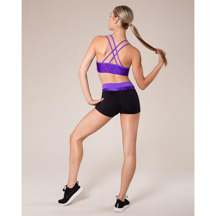 Energetiks Gymnastics Roxy Cross Back Crop Top Adult Sizes