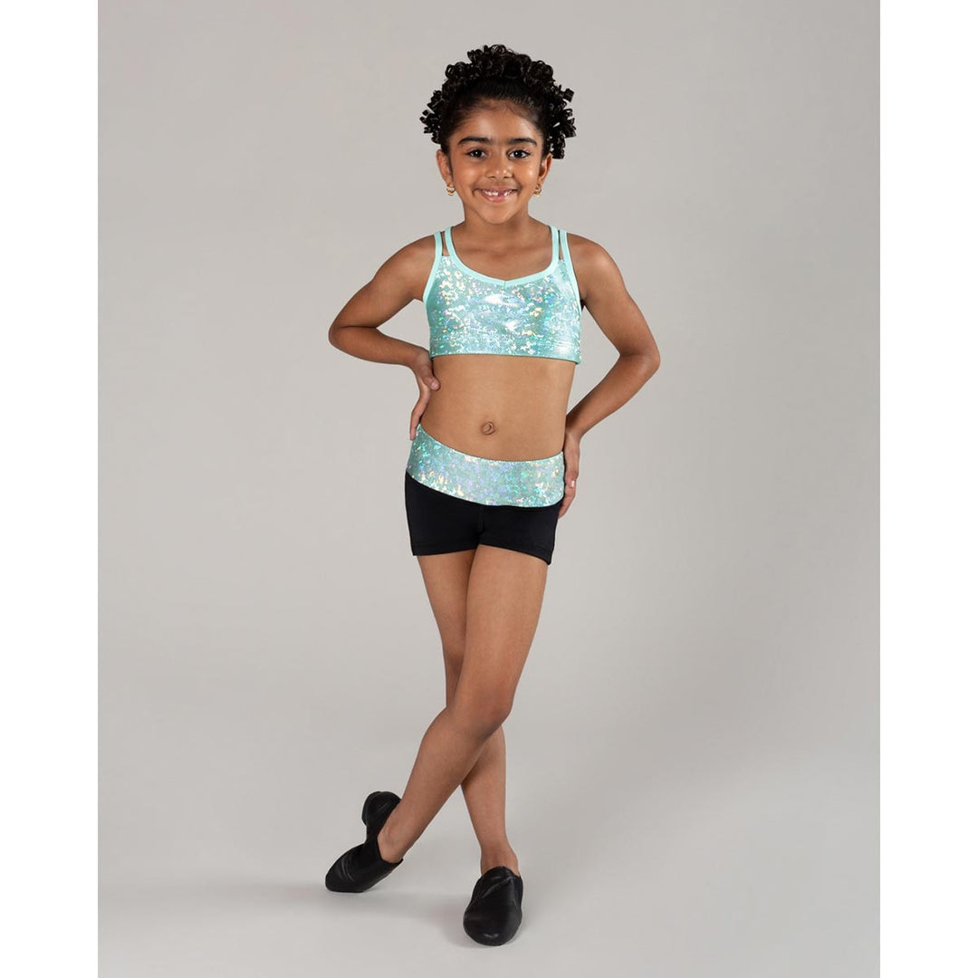Energetiks Gymnastic Roxy Cross Back Crop Top Children Size