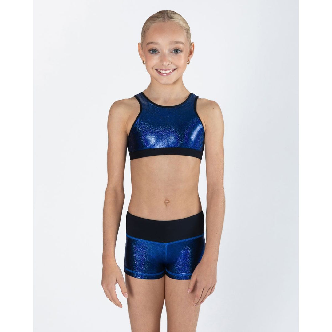 Energetiks Tate High Neck Crop Top - Gymnastics Child Sizes