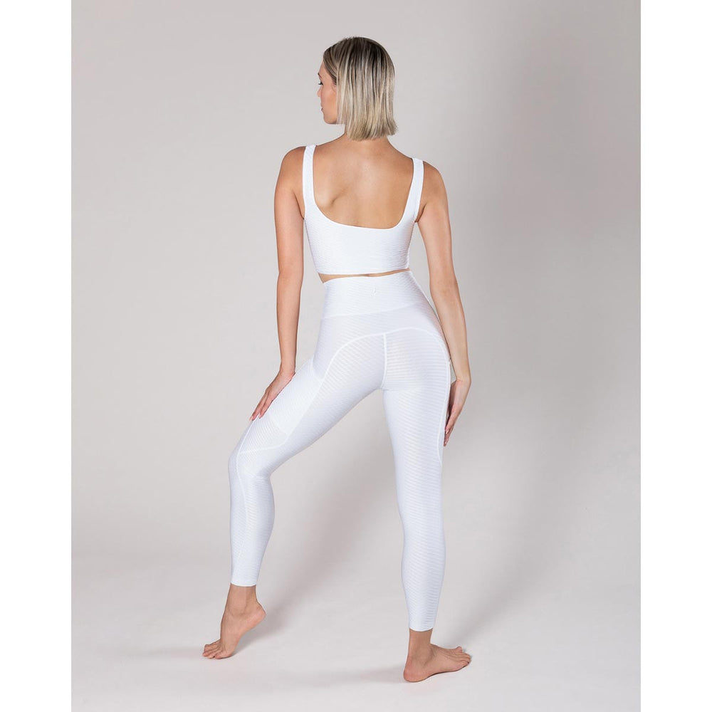 Energetiks Tori Jacquard Square Neck Crop Top Adult Sizes