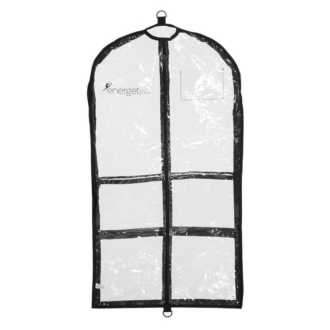 Energetiks Light Weight Small Garment Bag Black and Clear