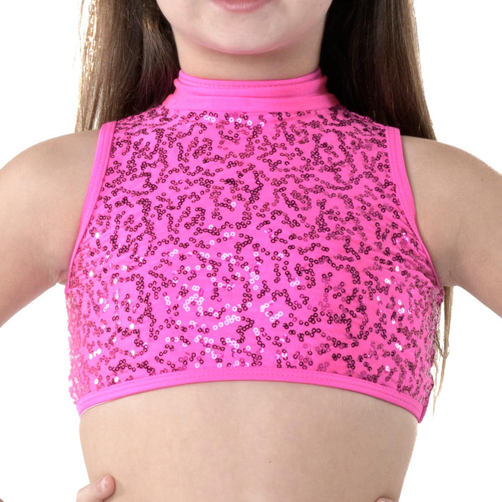 Studio 7 Dancewear Sequinned Cabaret Crop Top Children Sizes
