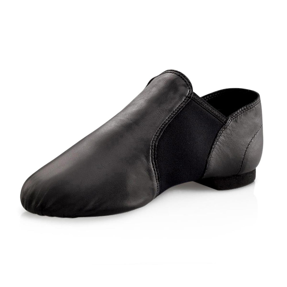 Dance Direct Leather Pull On Split Sole Jazz Shoe Children