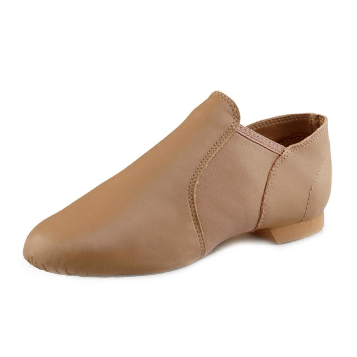 Dance Direct Leather Pull On Split Sole Jazz Shoe Children