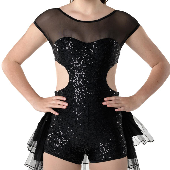 Studio 7 Dancewear Womens Sequin Biketard - Jumpsuit Costume
