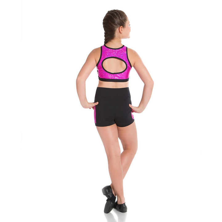Energetiks Mia Boy Leg  Metallic Shattered Glass Short Girls