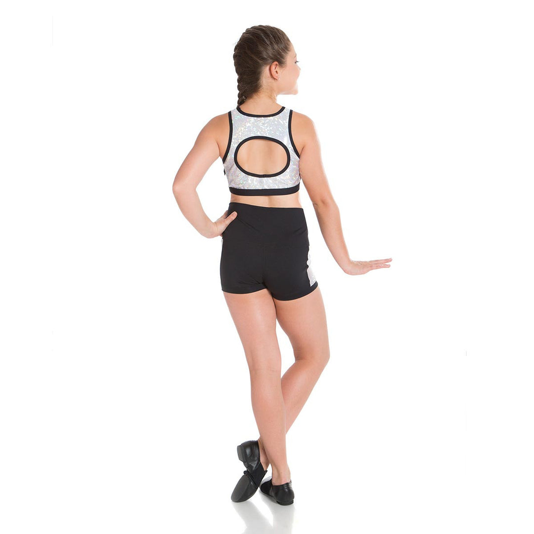 Energetiks Mia Boy Leg  Metallic Shattered Glass Short Girls