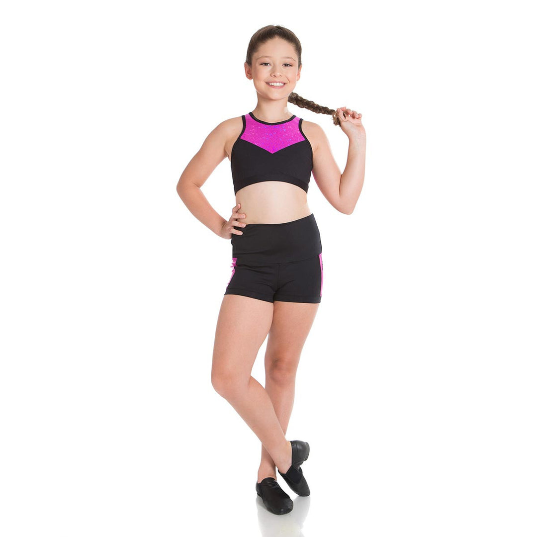 Energetiks Mia Boy Leg  Metallic Shattered Glass Short Girls