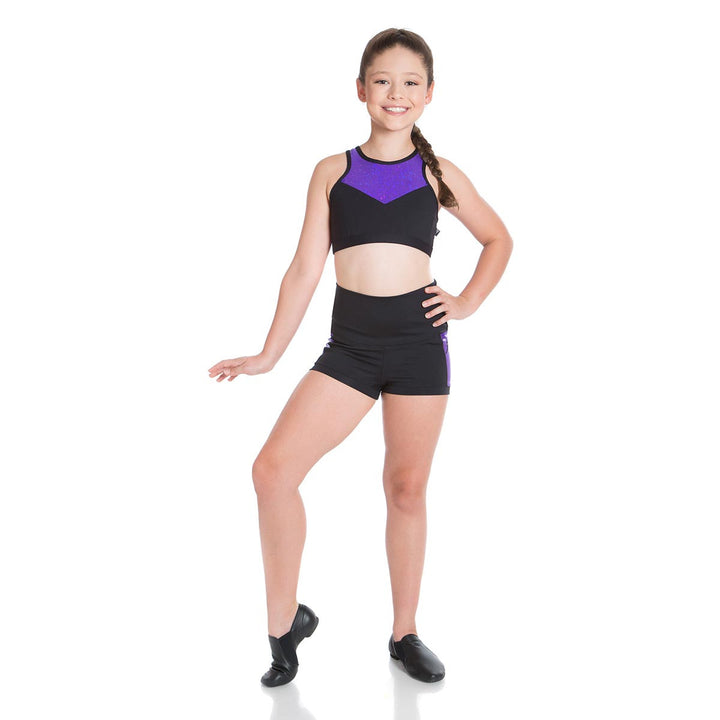 Energetiks Mia Boy Leg  Metallic Shattered Glass Short Girls