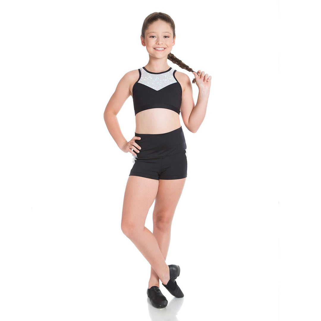 Energetiks Mia Boy Leg  Metallic Shattered Glass Short Girls