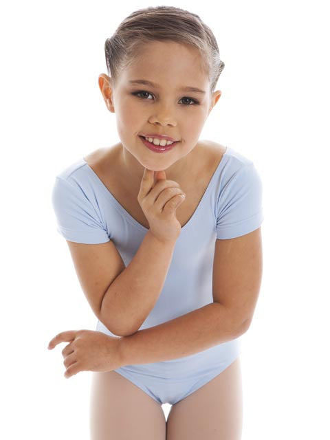 Energetiks Jesse Short Sleeve Scoop Leotard Children Sizes