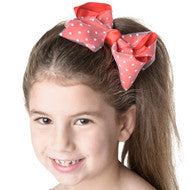Studio 7 Dancewear Spotty Bow Hair Clip | Large Hair Bow