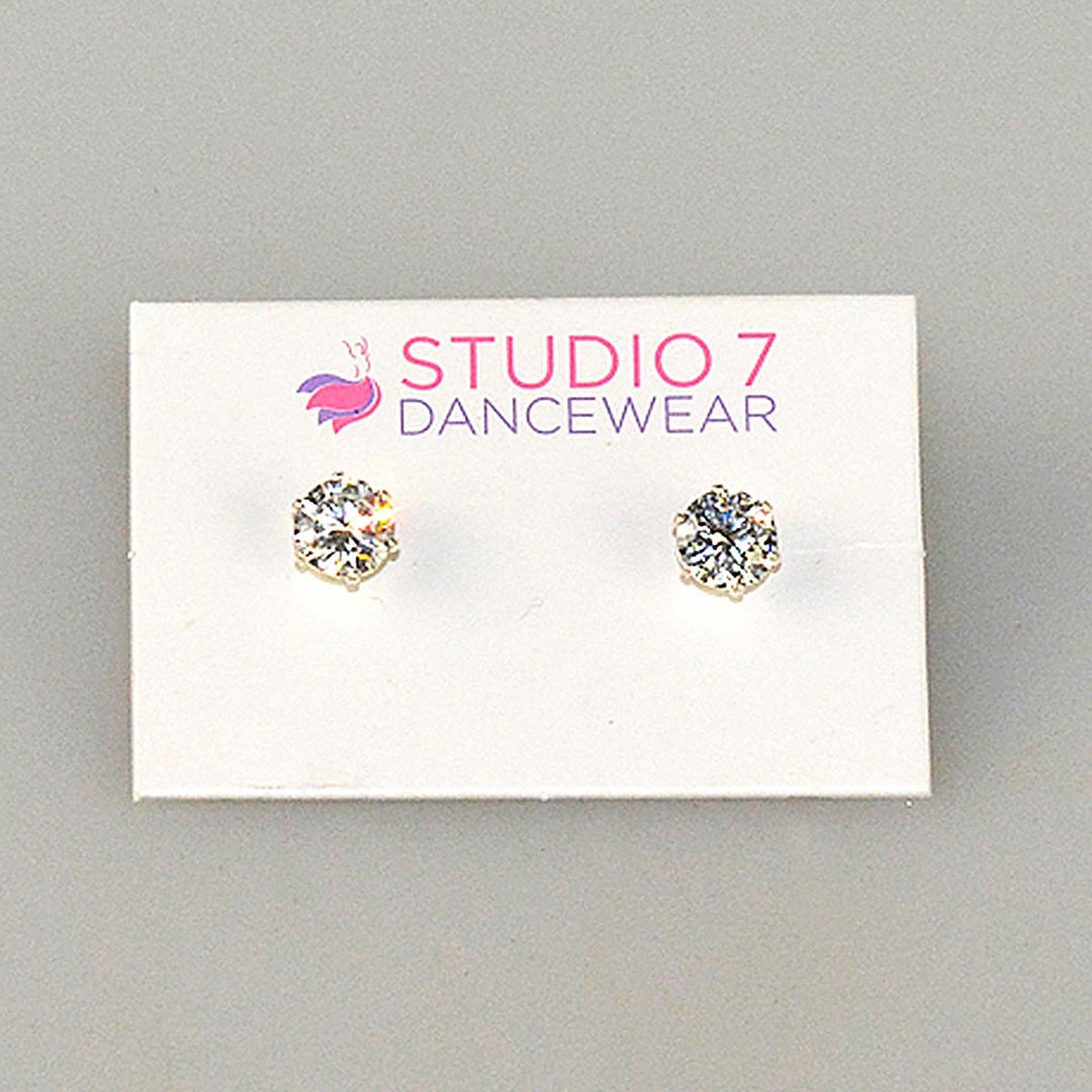 Studio 7 Dancewear Diamante Stud Earrings Small and Medium