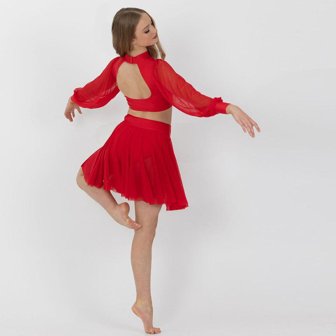 Studio 7 Dancewear Annabel Long Sleeve Crop Top Girls