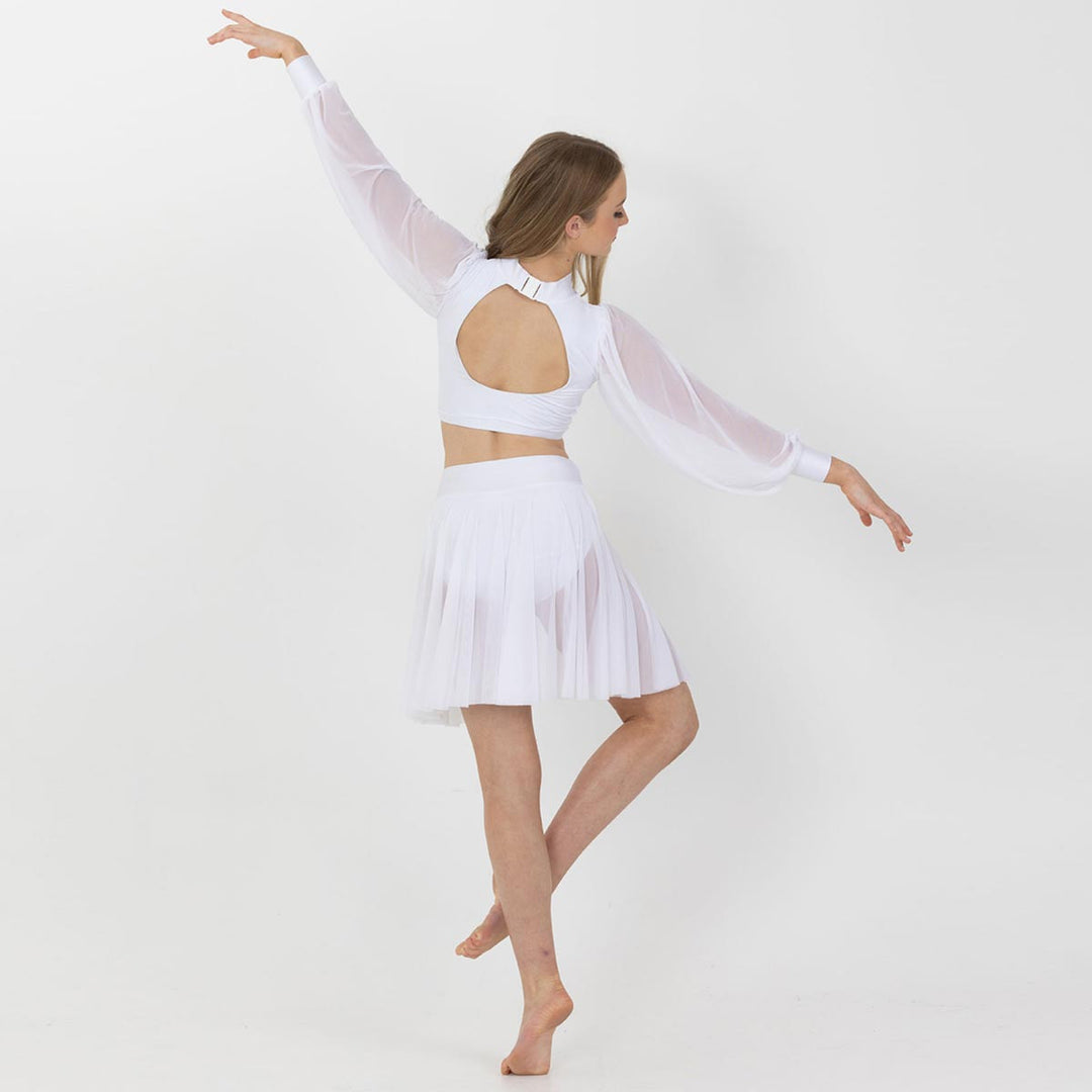 Studio 7 Dancewear Annabelle Bishop Sleeve Crop Top Adults