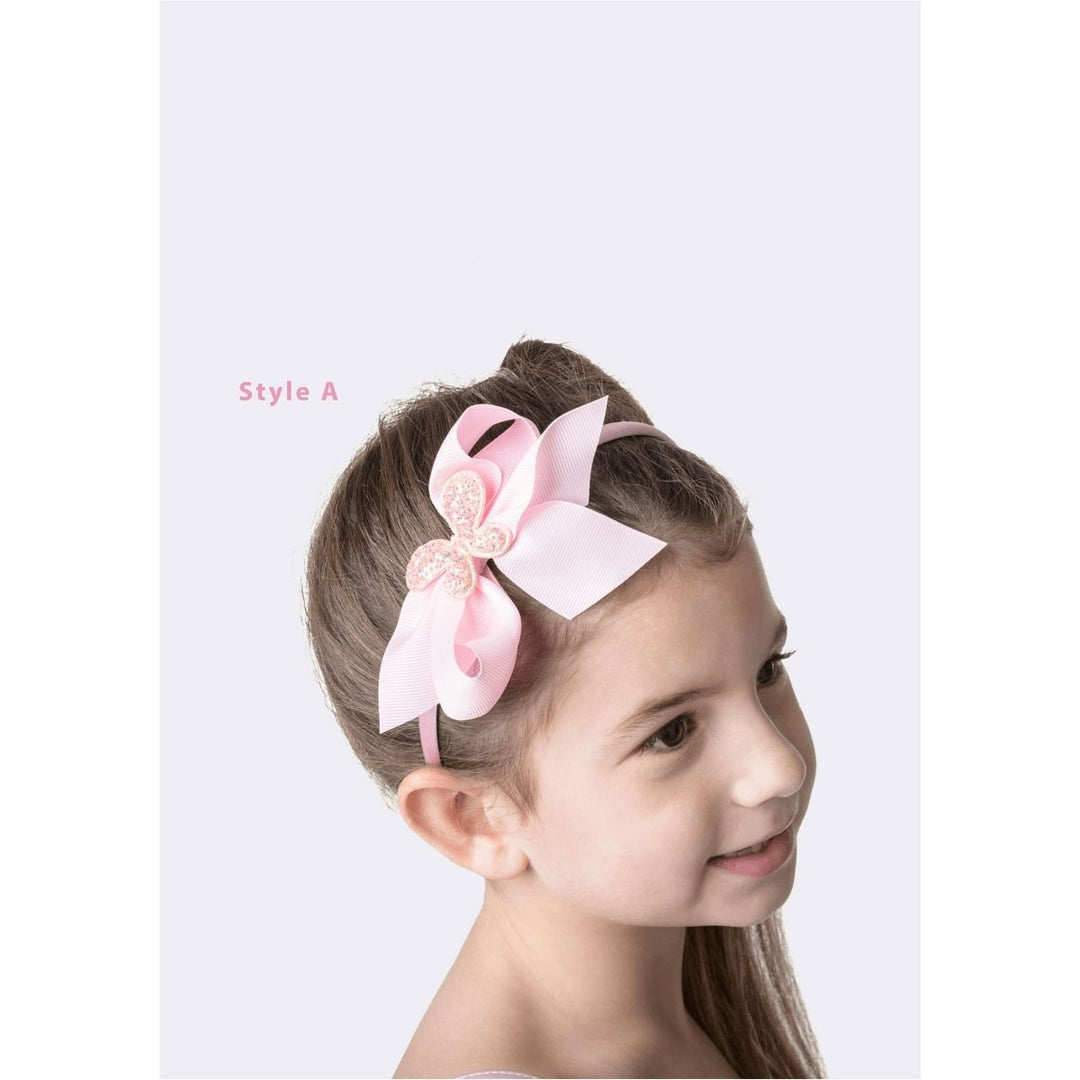 Studio 7 Dancewear Big Pink Hair Bows - Headbands Children