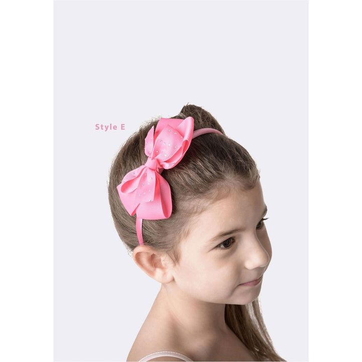 Studio 7 Dancewear Big Pink Hair Bows - Headbands Children
