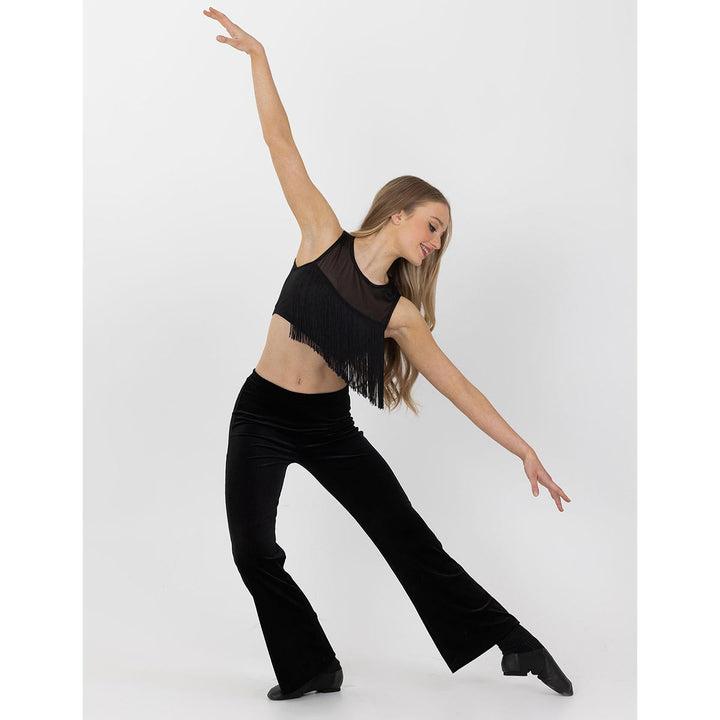 Studio 7 Dancewear High Waist Velvet Stage Girls Pant