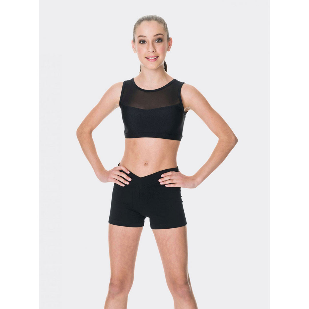 Studio 7 Dancewear Girls Mesh Performance Crop Top