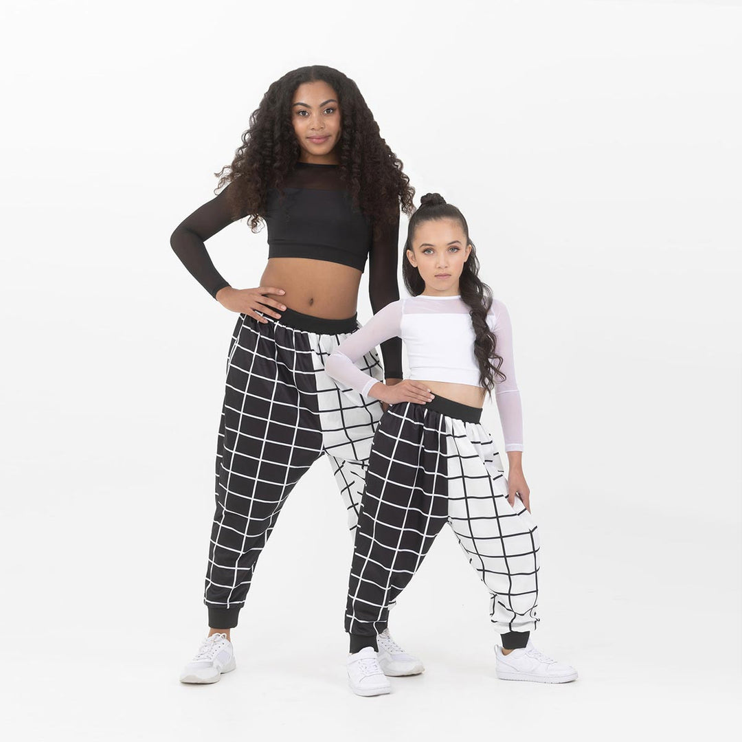 Studio 7 Dancewear Geo Print Harem Hiphop Pants  Adult Sizes