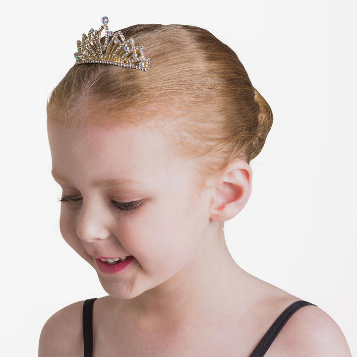 Studio 7 Dancewear Charlotte Small Gold Tiara With Diamantés