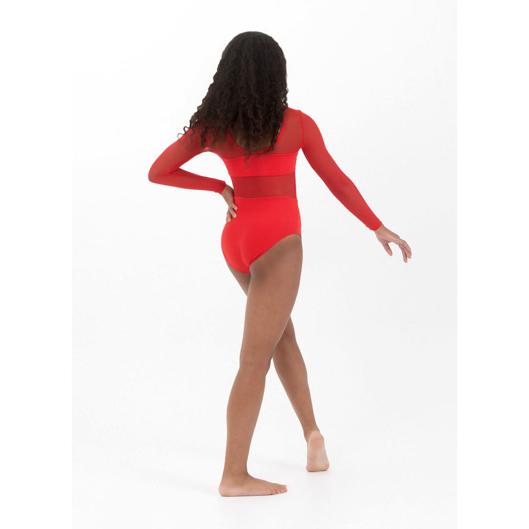 Studio 7 Dancewear Girls Cleo Long Sleeve Mesh Leotard